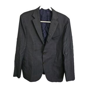 SUITSUPPLY Blazer Mens 42 Gray Sienna Single Breasted Suit Jacket Pure Wool Coat